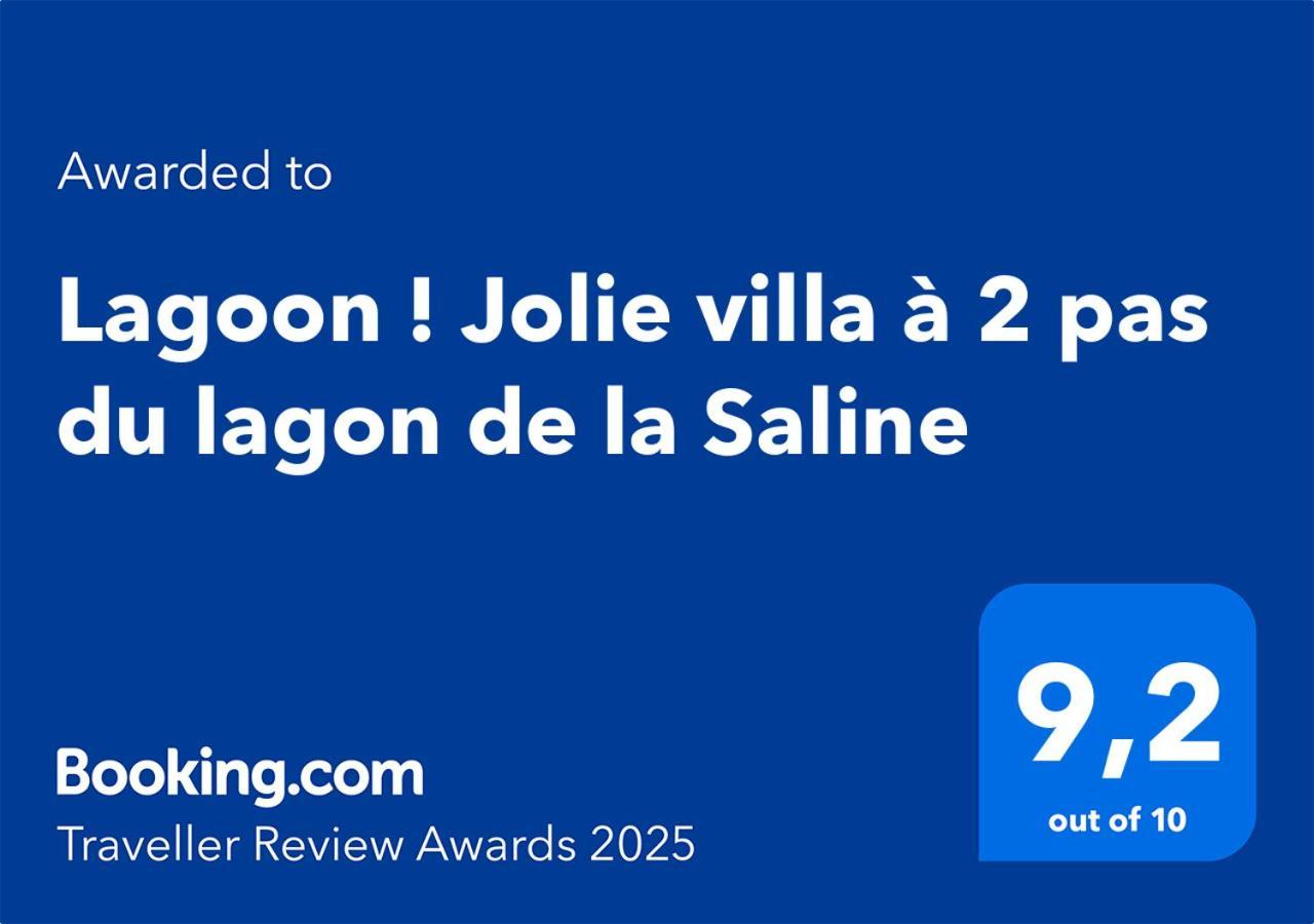 Lagoon ! Jolie villa à 2 pas du lagon de la Saline La Saline-Les-Bains Exterior foto